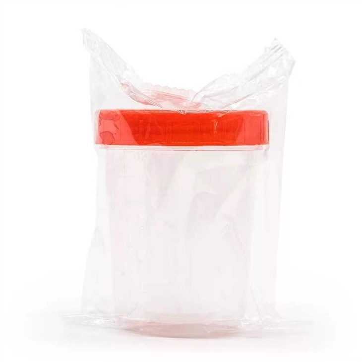 Hospital Sterile Stool Urine Container With Spoon 30ml 60ml 90ml 120ml