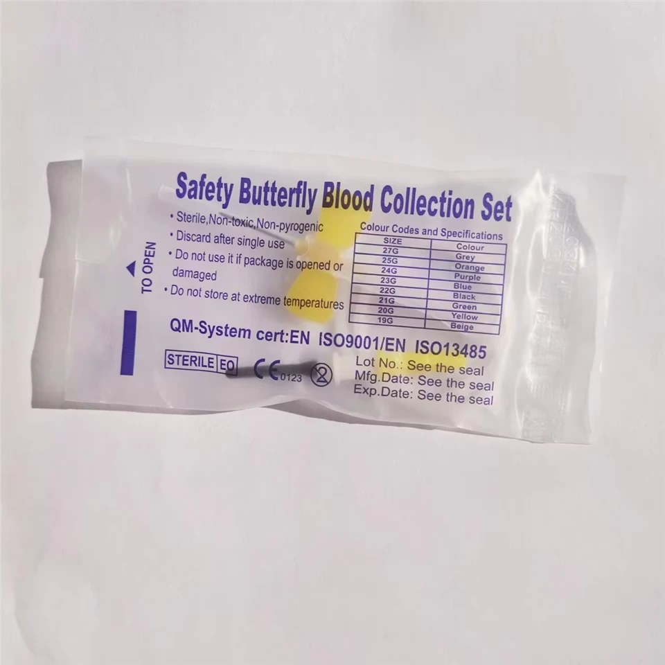 Dispasable Safety Butterfly Blood Collection Needles Of Medical Supplies price