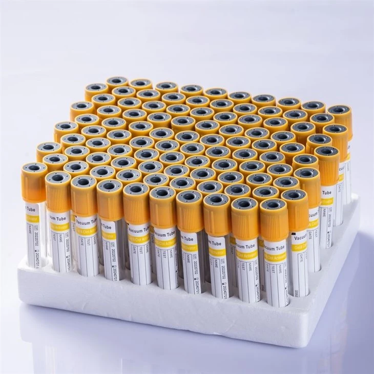 Vacuum Blood Colletion Tube Gel & Clot Activator Yellow Cap